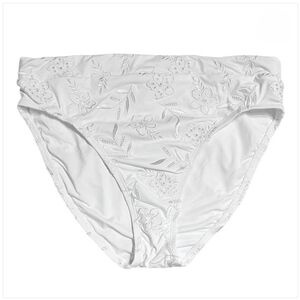 Tommy Bahama Eyelet Hideaway High-Waist Bikini Bottoms